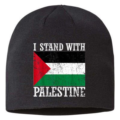 I Stand With Palestine Palestinian Flag Palestine Pride Sustainable Beanie