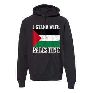 I Stand With Palestine Palestinian Flag Palestine Pride Premium Hoodie