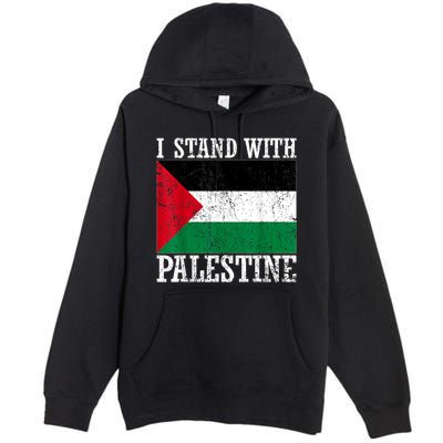 I Stand With Palestine Palestinian Flag Palestine Pride Premium Pullover Hoodie