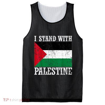 I Stand With Palestine Palestinian Flag Palestine Pride Mesh Reversible Basketball Jersey Tank