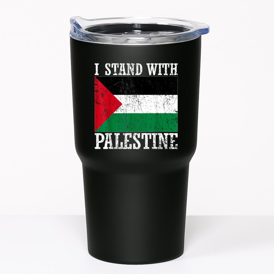 I Stand With Palestine Palestinian Flag Palestine Pride Tumbler
