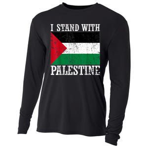 I Stand With Palestine Palestinian Flag Palestine Pride Cooling Performance Long Sleeve Crew