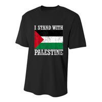 I Stand With Palestine Palestinian Flag Palestine Pride Youth Performance Sprint T-Shirt