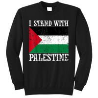 I Stand With Palestine Palestinian Flag Palestine Pride Tall Sweatshirt