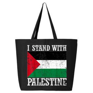 I Stand With Palestine Palestinian Flag Palestine Pride 25L Jumbo Tote