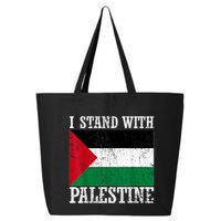 I Stand With Palestine Palestinian Flag Palestine Pride 25L Jumbo Tote
