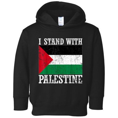 I Stand With Palestine Palestinian Flag Palestine Pride Toddler Hoodie