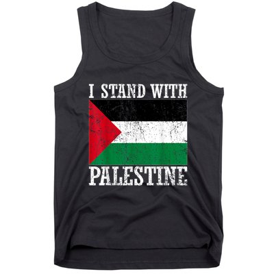 I Stand With Palestine Palestinian Flag Palestine Pride Tank Top