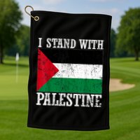 I Stand With Palestine Palestinian Flag Palestine Pride Golf Towel