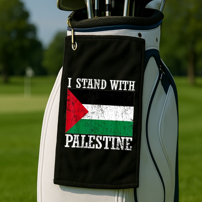 I Stand With Palestine Palestinian Flag Palestine Pride Golf Towel