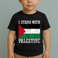 I Stand With Palestine Palestinian Flag Palestine Pride Toddler T-Shirt