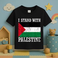 I Stand With Palestine Palestinian Flag Palestine Pride Toddler T-Shirt
