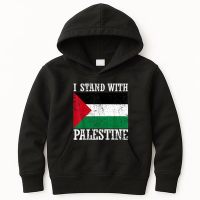 I Stand With Palestine Palestinian Flag Palestine Pride Kids Hoodie