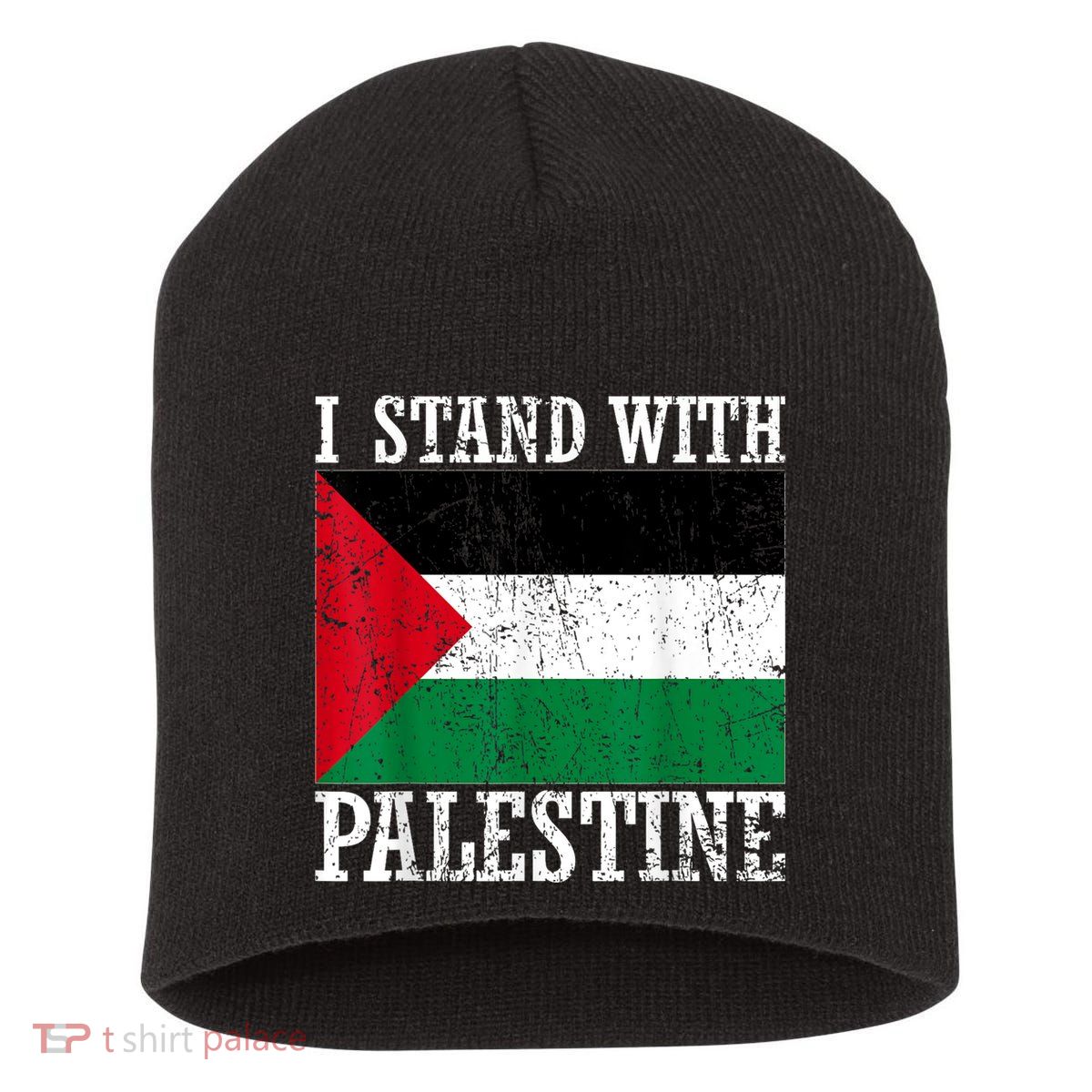 I Stand With Palestine Palestinian Flag Palestine Pride Short Acrylic Beanie