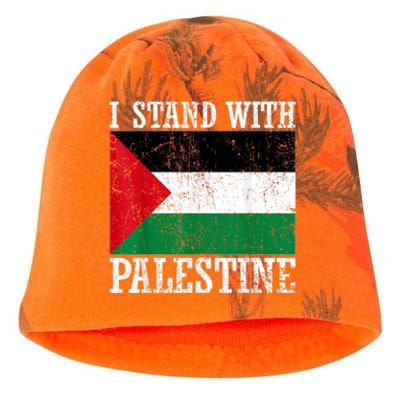 I Stand With Palestine Palestinian Flag Palestine Pride Kati - Camo Knit Beanie