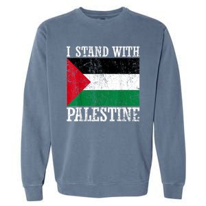 I Stand With Palestine Palestinian Flag Palestine Pride Garment-Dyed Sweatshirt