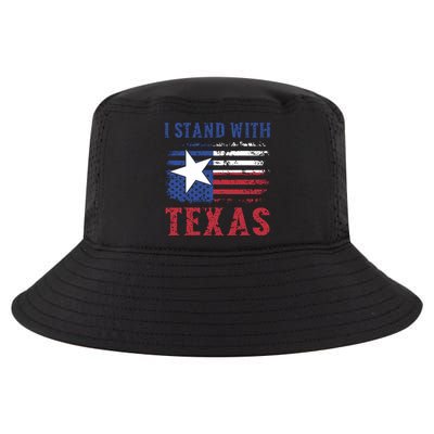 I Stand With Texas Flag Usa State Of Texas Cool Comfort Performance Bucket Hat