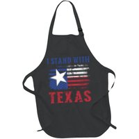 I Stand With Texas Flag Usa State Of Texas Apron
