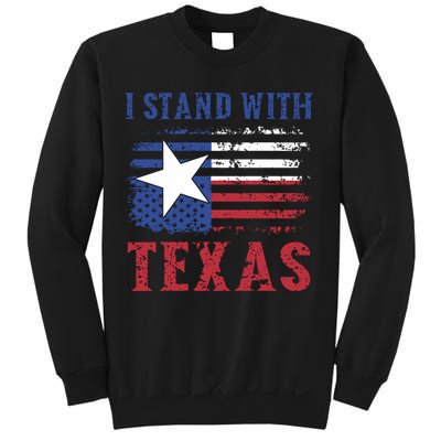 I Stand With Texas Flag Usa State Of Texas Sweatshirt