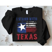 I Stand With Texas Flag Usa State Of Texas Sweatshirt