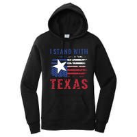 I Stand With Texas Flag Usa State Of Texas Women's Pullover Hoodie