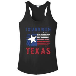 I Stand With Texas Flag Usa State Of Texas Ladies PosiCharge Competitor Racerback Tank