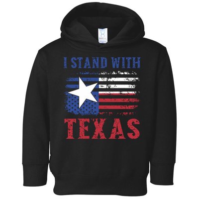 I Stand With Texas Flag Usa State Of Texas Toddler Hoodie