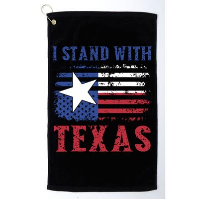 I Stand With Texas Flag Usa State Of Texas Golf Towel