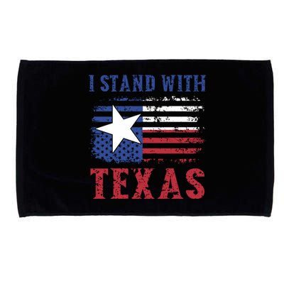 I Stand With Texas Flag Usa State Of Texas Microfiber Hand Towel