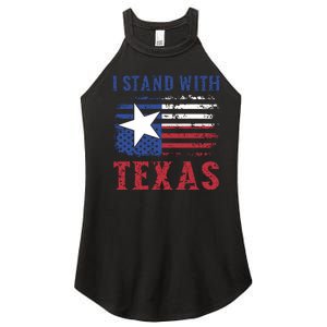 I Stand With Texas Flag Usa State Of Texas Women's Perfect Tri Rocker Tank