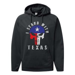 I Stand With Texas Performance Fleece Hoodie