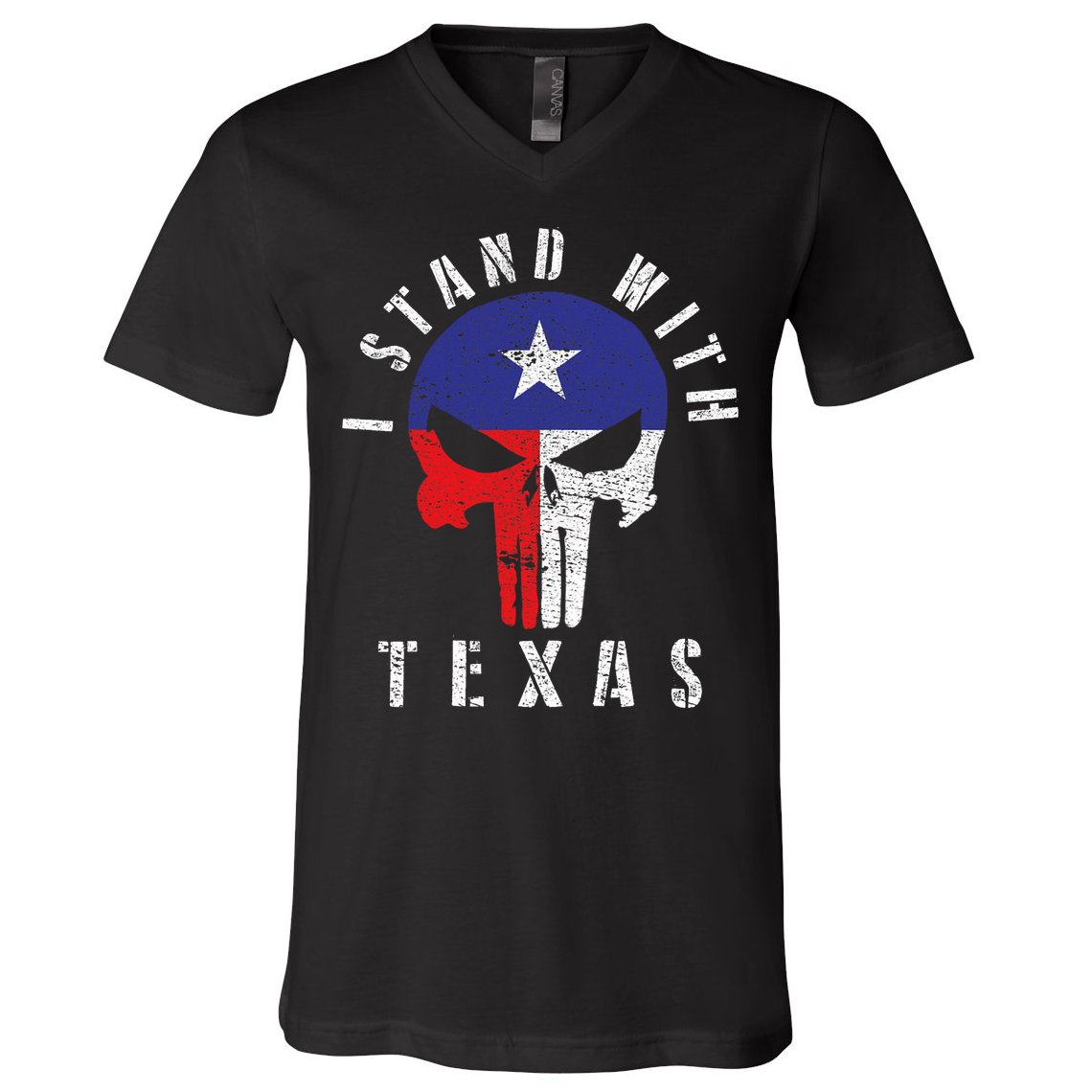 I Stand With Texas V-Neck T-Shirt