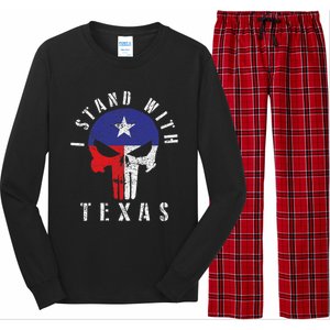 I Stand With Texas Long Sleeve Pajama Set