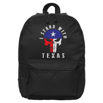 I Stand With Texas 16 in Basic Backpack