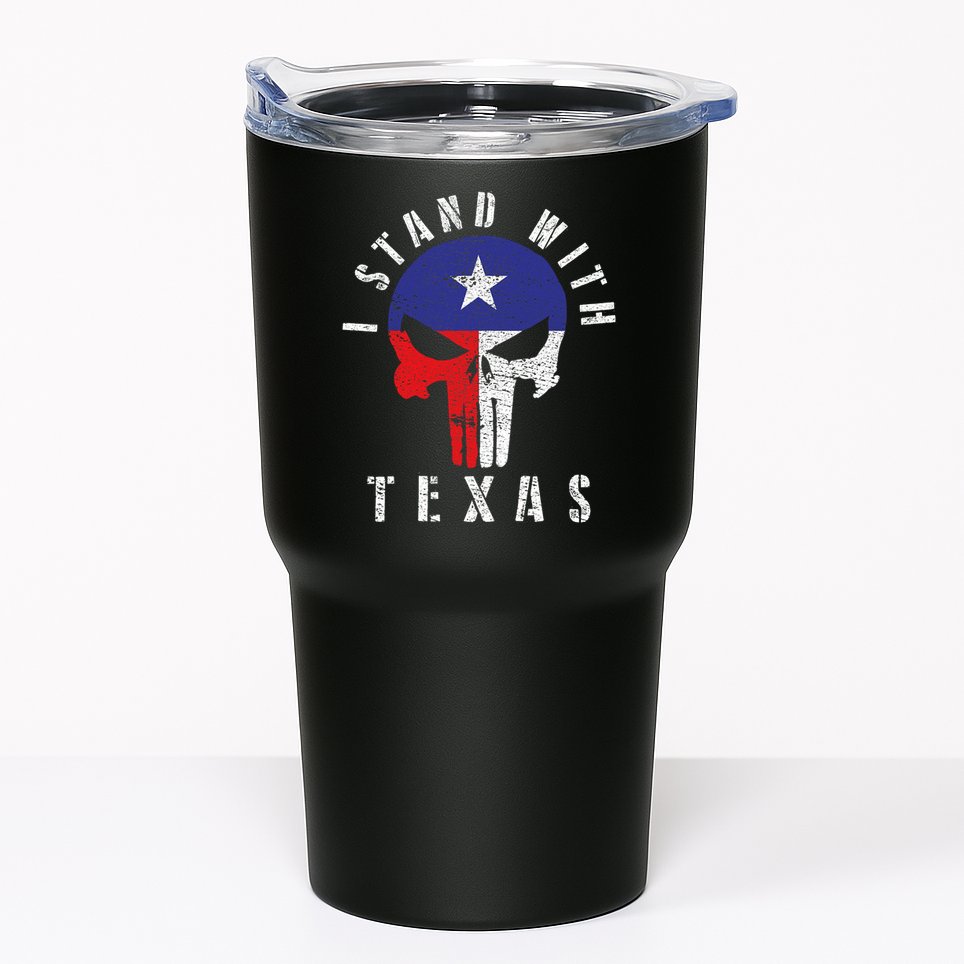 I Stand With Texas Tumbler