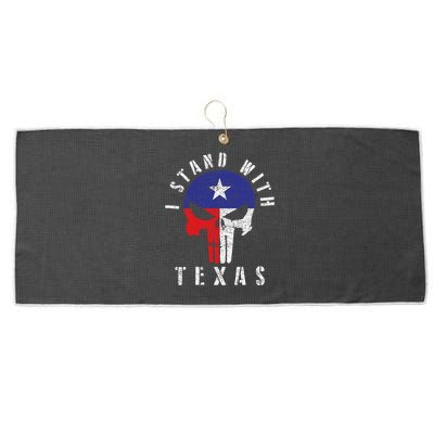 I Stand With Texas Large Microfiber Waffle Golf Towel