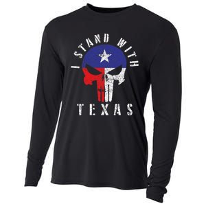 I Stand With Texas Cooling Performance Long Sleeve Crew