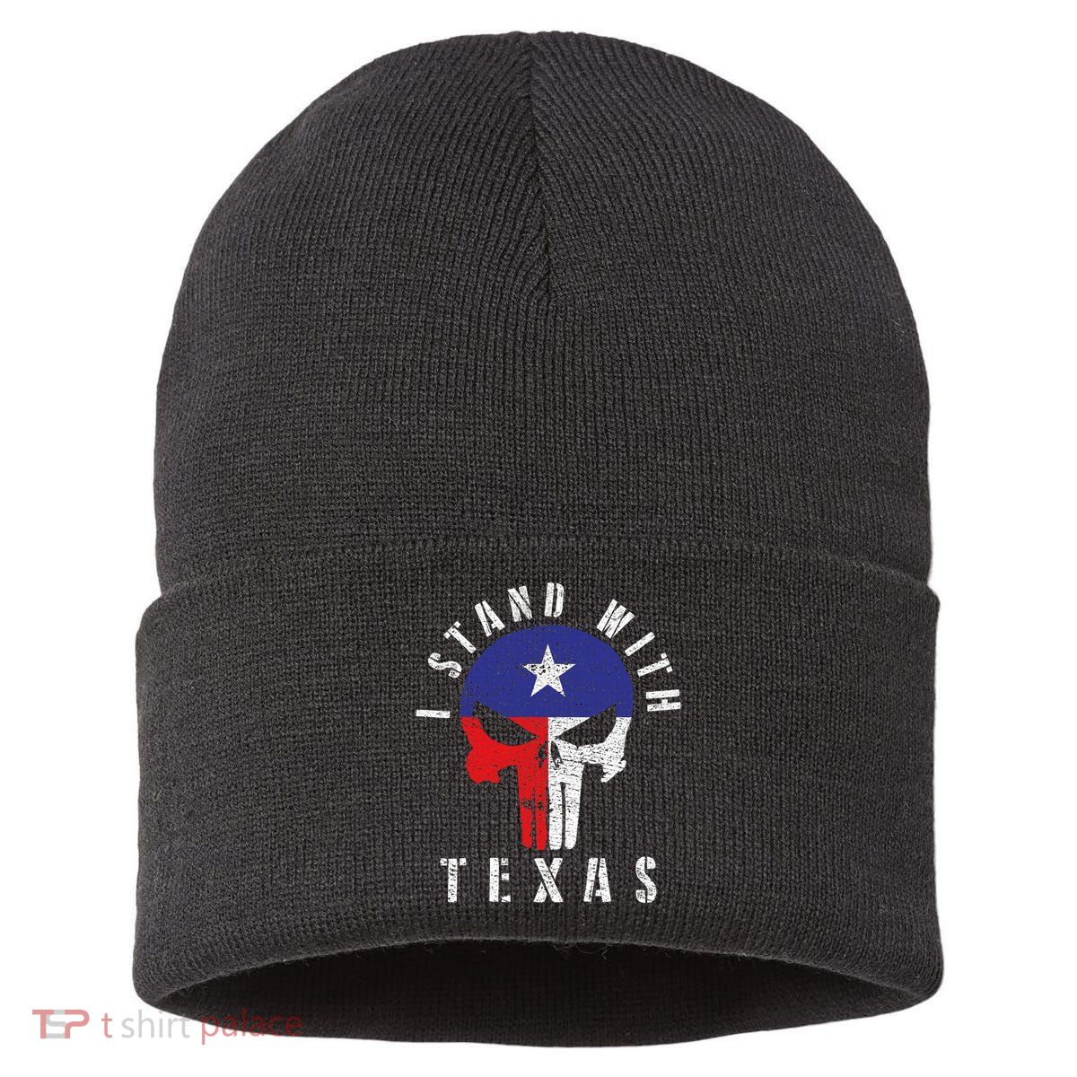 I Stand With Texas Sustainable Knit Beanie