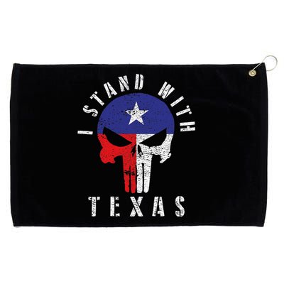 I Stand With Texas Grommeted Golf Towel