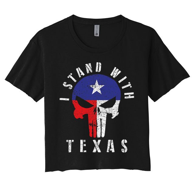 I Stand With Texas Crop Top
