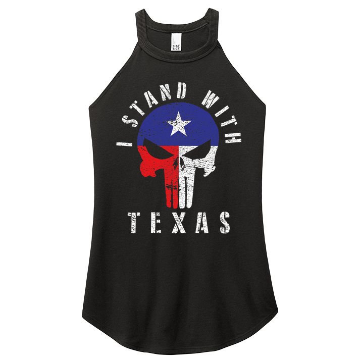 I Stand With Texas Women's Perfect Tri Rocker Tank