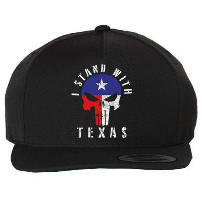 I Stand With Texas Wool Snapback Cap
