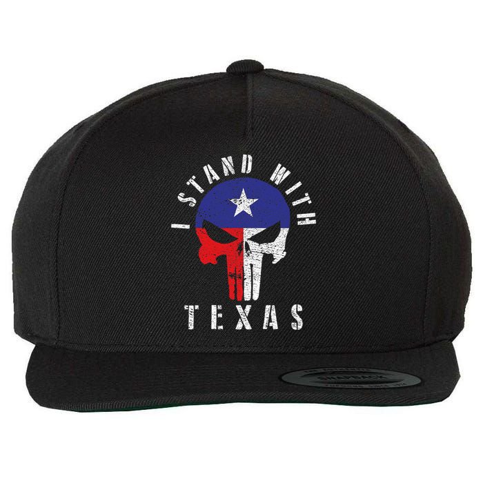 I Stand With Texas Wool Snapback Cap