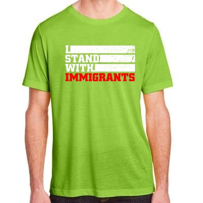 I Stand With Immigrants Adult ChromaSoft Performance T-Shirt