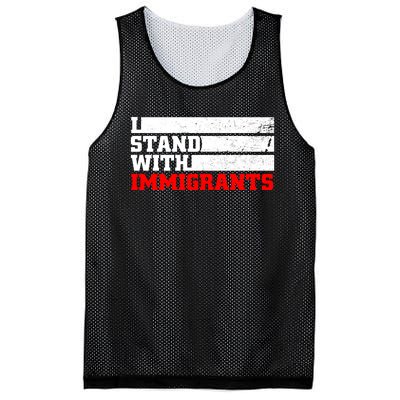 I Stand With Immigrants Mesh Reversible Basketball Jersey Tank