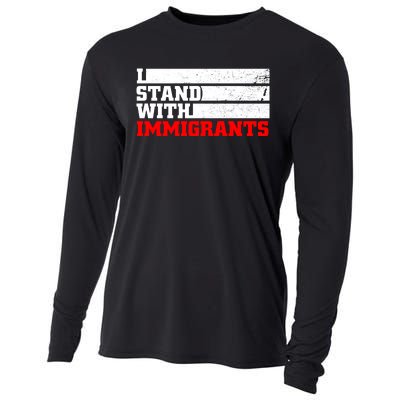 I Stand With Immigrants Cooling Performance Long Sleeve Crew