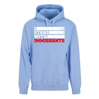 I Stand With Immigrants Unisex Surf Hoodie