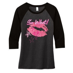 I So What Colors Women's Tri-Blend 3/4-Sleeve Raglan Shirt