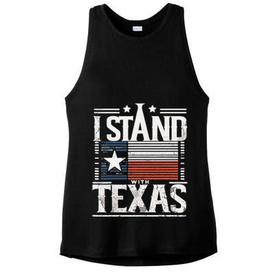 I Stand With Texas Scotus Ladies PosiCharge Tri-Blend Wicking Tank