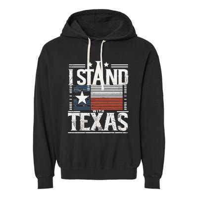 I Stand With Texas Scotus Garment-Dyed Fleece Hoodie
